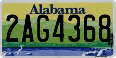 AL license plate 2AG4368