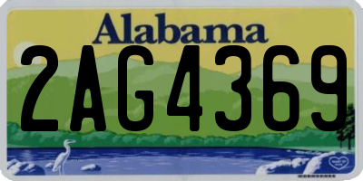 AL license plate 2AG4369
