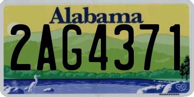 AL license plate 2AG4371