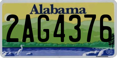 AL license plate 2AG4376