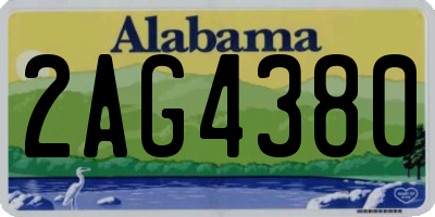 AL license plate 2AG4380