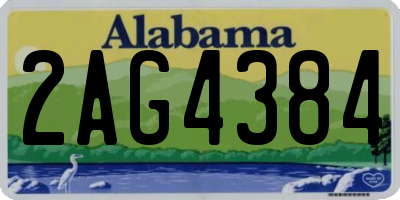 AL license plate 2AG4384