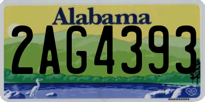 AL license plate 2AG4393