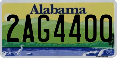 AL license plate 2AG4400