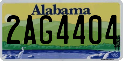 AL license plate 2AG4404