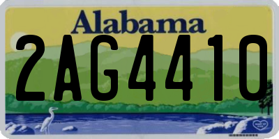 AL license plate 2AG4410