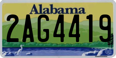AL license plate 2AG4419