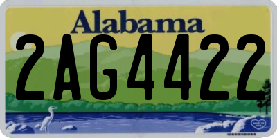 AL license plate 2AG4422