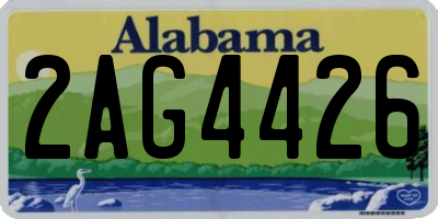 AL license plate 2AG4426