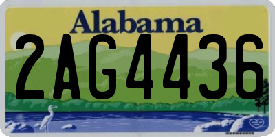 AL license plate 2AG4436