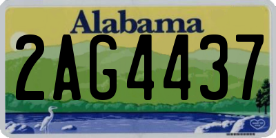AL license plate 2AG4437