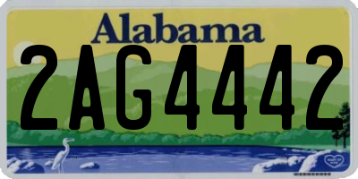AL license plate 2AG4442
