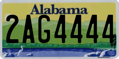 AL license plate 2AG4444