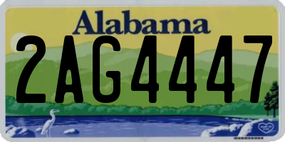 AL license plate 2AG4447