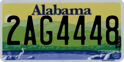 AL license plate 2AG4448