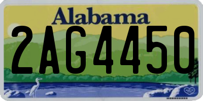 AL license plate 2AG4450