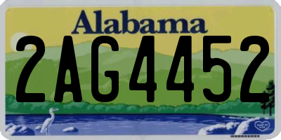 AL license plate 2AG4452