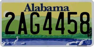 AL license plate 2AG4458