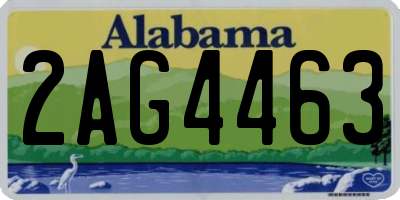 AL license plate 2AG4463