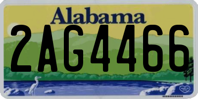 AL license plate 2AG4466