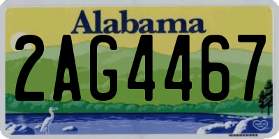 AL license plate 2AG4467