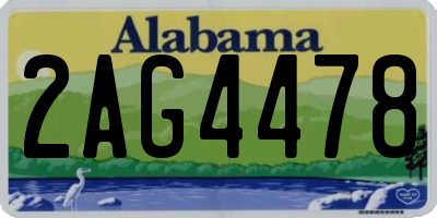AL license plate 2AG4478