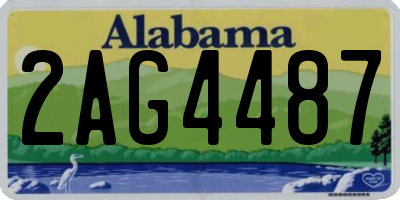 AL license plate 2AG4487
