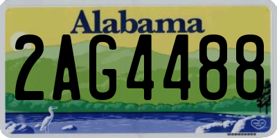 AL license plate 2AG4488