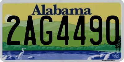 AL license plate 2AG4490