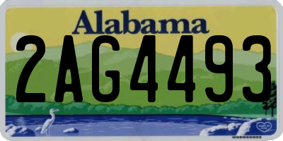 AL license plate 2AG4493