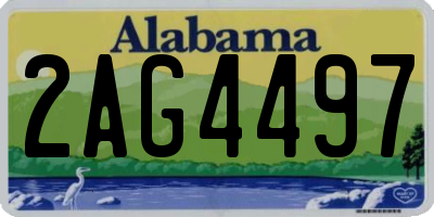 AL license plate 2AG4497