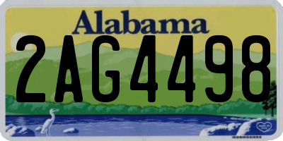 AL license plate 2AG4498