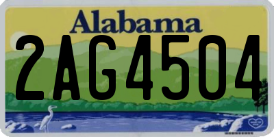 AL license plate 2AG4504