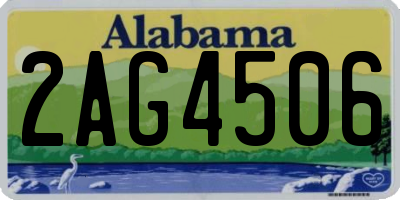 AL license plate 2AG4506