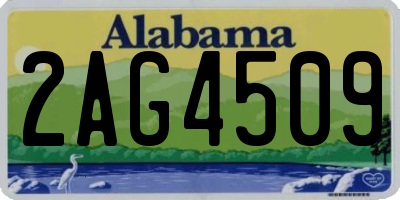 AL license plate 2AG4509