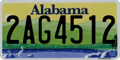 AL license plate 2AG4512