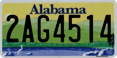 AL license plate 2AG4514