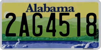AL license plate 2AG4518