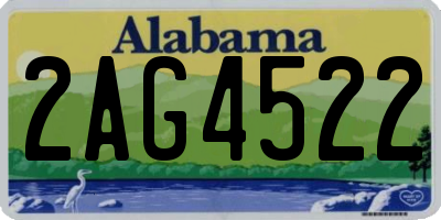 AL license plate 2AG4522