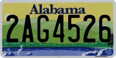 AL license plate 2AG4526