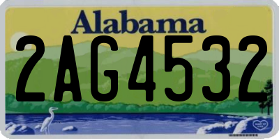 AL license plate 2AG4532