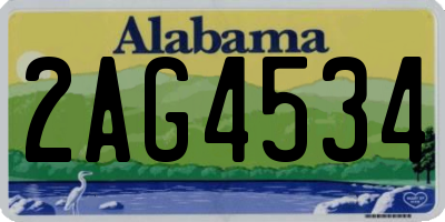 AL license plate 2AG4534