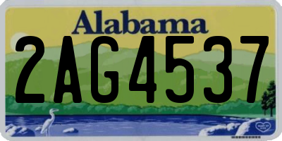 AL license plate 2AG4537