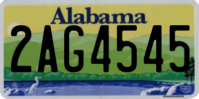 AL license plate 2AG4545
