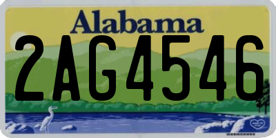 AL license plate 2AG4546