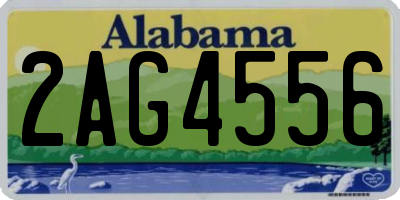 AL license plate 2AG4556