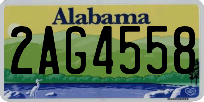 AL license plate 2AG4558