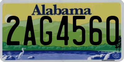 AL license plate 2AG4560
