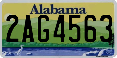 AL license plate 2AG4563