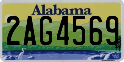 AL license plate 2AG4569